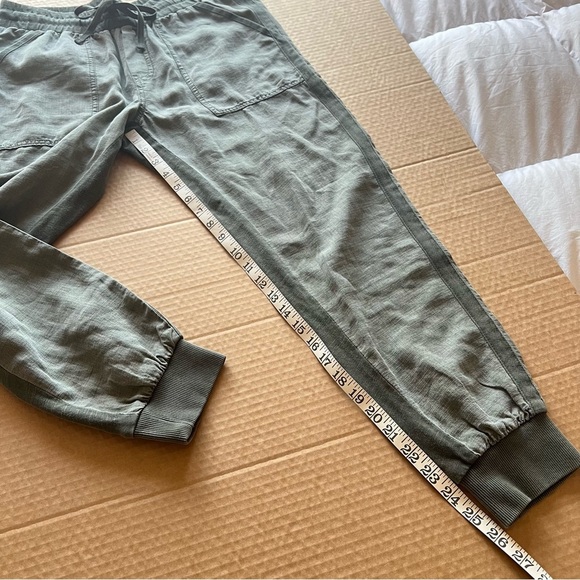 Splendid Lakeside Jogger, lyocell/linen blend, moss green, size S - Picture 10 of 14